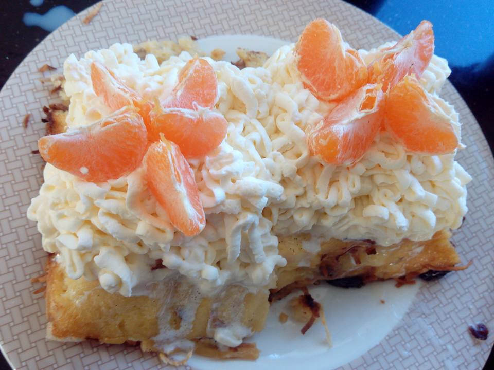 DIY Bread and Butter Pudding. Orange Garnished1